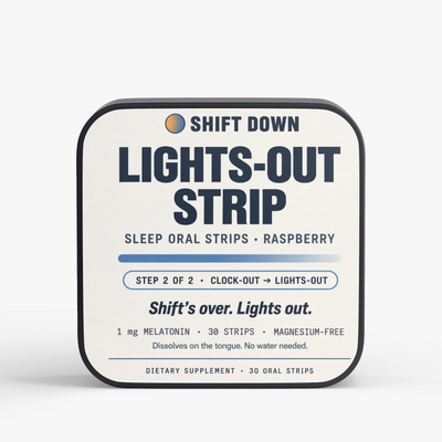 Lights-Out Strip: the sleep oral strips (1 mg melatonin, 30 strips, raspberry). Step 2 of 2.