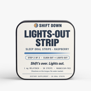 Lights-Out Strip: the sleep oral strips (1 mg melatonin, 30 strips, raspberry). Step 2 of 2.