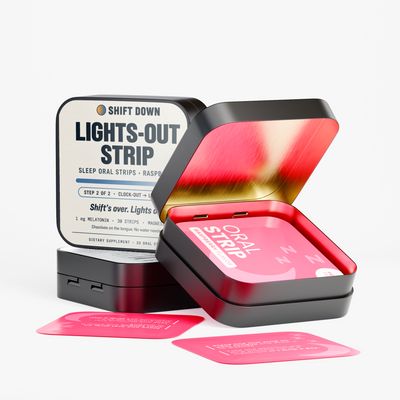 Lights-Out Strip: the sleep oral strips (1 mg melatonin, 30 strips, raspberry). Step 2 of 2.