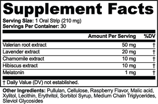 Lights-Out Strip: the sleep oral strips (1 mg melatonin, 30 strips, raspberry). Step 2 of 2.